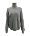 Max Mara Long-sleeved Knitted Sweater In Gray