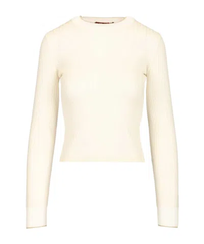 Max Mara Long-sleeved Knitwear In White