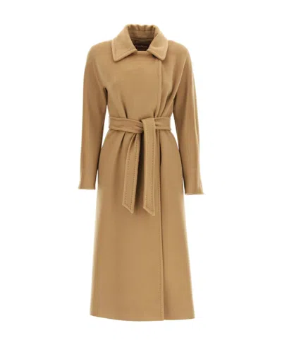 MAX MARA LONG-SLEEVED LACE-UP COAT
