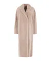 Max Mara 's  Long-sleeved Long Coat In Neutral
