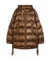 Max Mara The Cube Spacepi Down Jacket In Brown