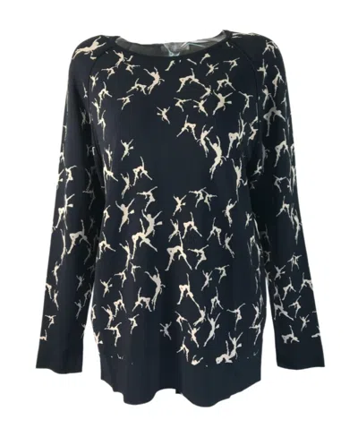 Max Mara Long-sleeved Pullover In Black