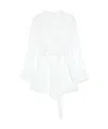 Max Mara Long-sleeved Robe Jacket In White