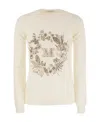 Max Mara Off-white Wool-cashmere Knitted Sweater In White