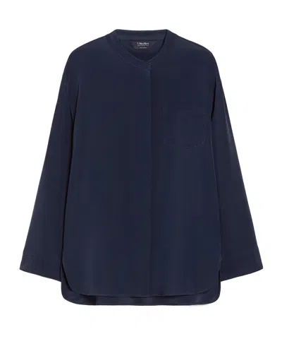Max Mara Long-sleeved Shirt In Black