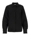 Max Mara Camicia Pagina In Popeline Stretch Nero Donna In Black