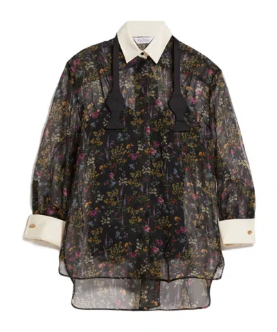 Max Mara Long-sleeved Shirt In Black