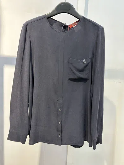 Max Mara Long-sleeved Shirt In Black