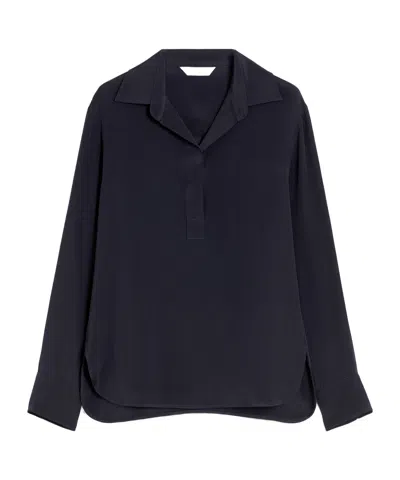 Max Mara Long-sleeved Shirt In Black
