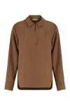 Max Mara Long-sleeved Shirt In Brown