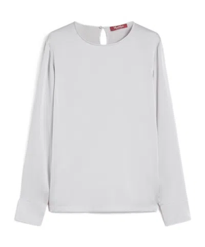 Max Mara Long-sleeved Shirt In Gray