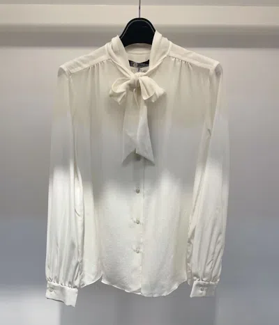 Max Mara Long-sleeved Shirt In Gray