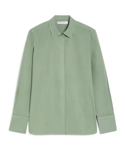 Max Mara Long-sleeved Shirt In Gray