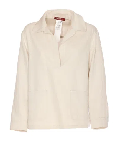 Max Mara Long-sleeved Shirt In Nude