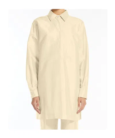 Max Mara Long-sleeved Shirt In Nude