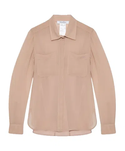 MAX MARA MAX MARA CURVED HEM LONG-SLEEVED SHIRT