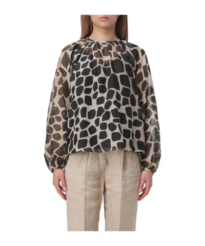Max Mara Long-sleeved Shirt In Nude