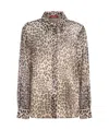 Max Mara Women's Valzer Printed Silk Shirt In Nude