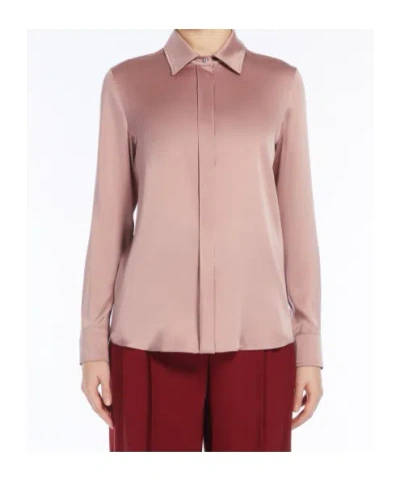 Max Mara Long-sleeved Shirt In Nude