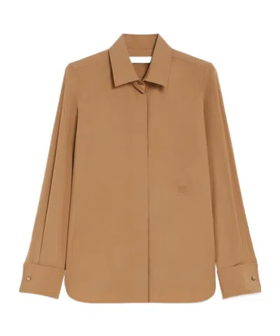 Max Mara Long-sleeved Shirt In Pink