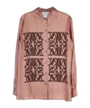 Max Mara Long-sleeved Shirt In Pink