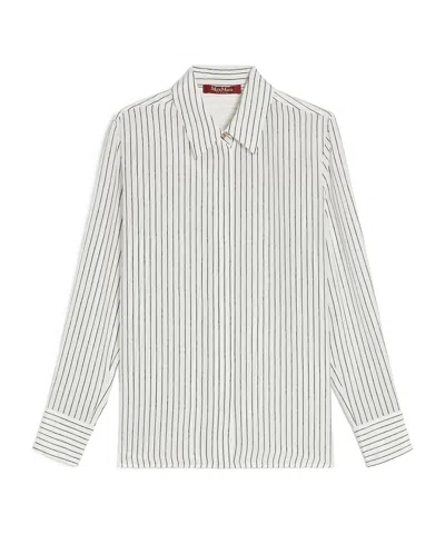 MAX MARA MAX MARA STUDIO LAMA STRIPED LONG-SLEEVED SHIRT