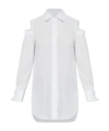 Max Mara Cut-out Shirt In White