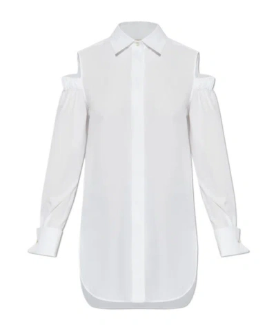 Max Mara Long-sleeved Shirt In White
