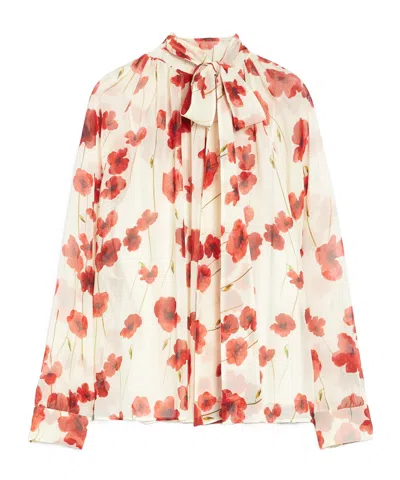 Max Mara Long-sleeved Shirt In White