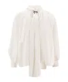 Max Mara Long-sleeved Shirt In White