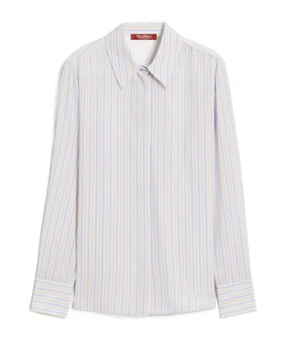 Max Mara Long-sleeved Shirt In White