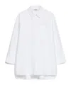 Max Mara Conero Cotton Oxford Shirt In White