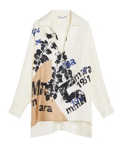 MAX MARA MAX MARA GRAPHIC PRINTED COLLARED JACKET