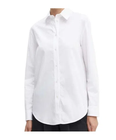 Max Mara Long-sleeved Shirt In White