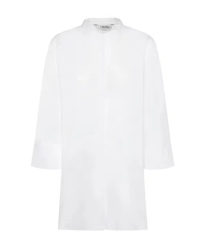 Max Mara Long-sleeved Shirt In White