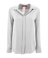 Max Mara Buttoned Long-sleeved Top In White