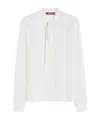 Max Mara Studio Woman Shirt Ivory Size 10 Viscose In White