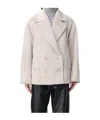 Max Mara Long-sleeved Short Coat In White