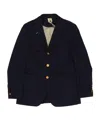 Max Mara Single-breasted Long-sleeved Jacket In Black