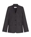 Max Mara Long-sleeved Suit Coat In Black