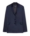 Max Mara Long-sleeved Suit Coat In Black