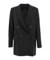 Max Mara Kent Double-breasted Coat In Black