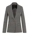 Max Mara Long-sleeved Suit Coat In Black