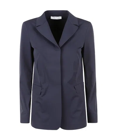 Max Mara Long-sleeved Suit Coat In Black
