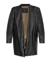Max Mara Long-sleeved Suit Coat In Black