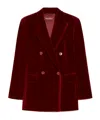 Max Mara Long-sleeved Suit Coat In Brown