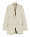 Max Mara Long-sleeved Suit Coat In Nude