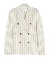 Max Mara Long-sleeved Suit Coat In Nude