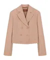 Max Mara Long-sleeved Suit Coat In Nude