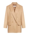 Max Mara Potente Double-breasted Corduroy Blazer In Nude